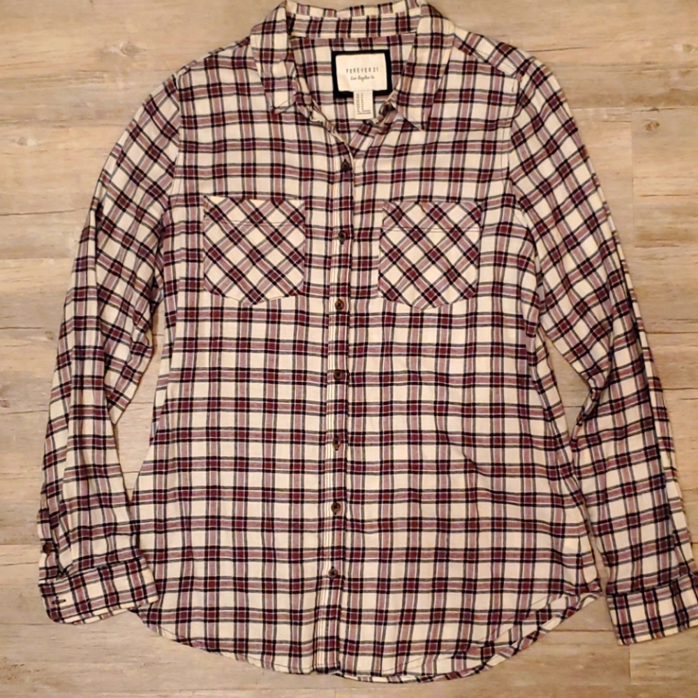Forever 21 Flannel Button Down Flannel